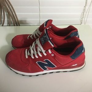 New Balance 574 Red Size 14